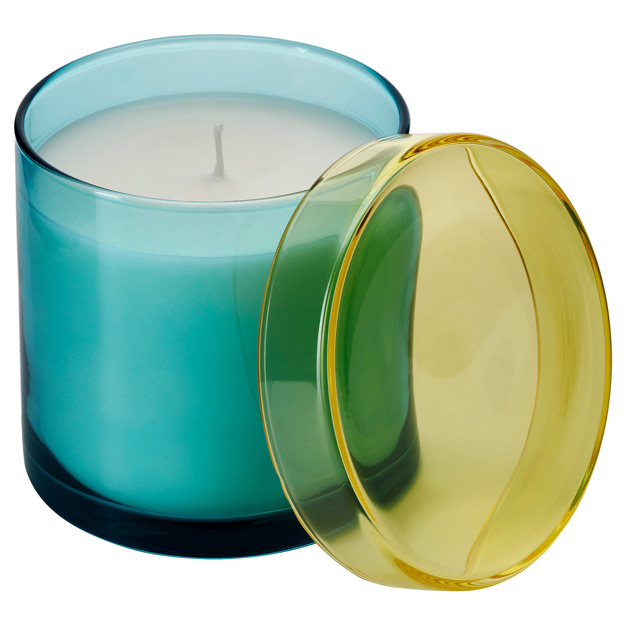 DVÄRGHÖK scented candle in glass with lid
