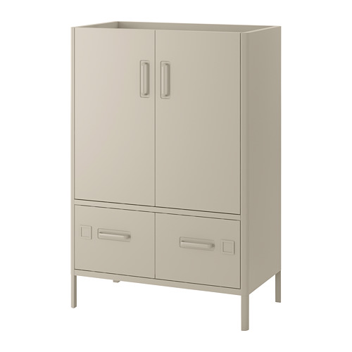 IDÅSEN - cabinet with doors and drawers, beige, 80x47x119 cm | IKEA Taiwan Online - PE686429_S4