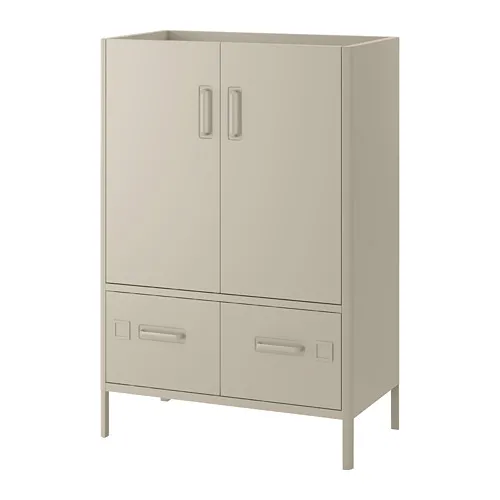IDÅSEN - cabinet with doors and drawers, beige, 80x47x119 cm | IKEA Taiwan Online - PE686429_S4