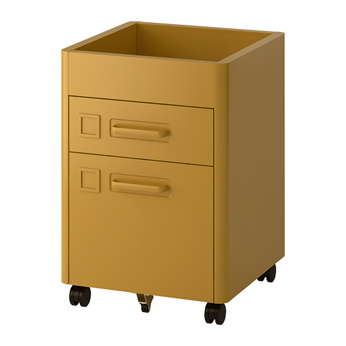 IDÅSEN - 附輪腳抽屜櫃, 金棕色 | IKEA 線上購物 - PE686436_S4