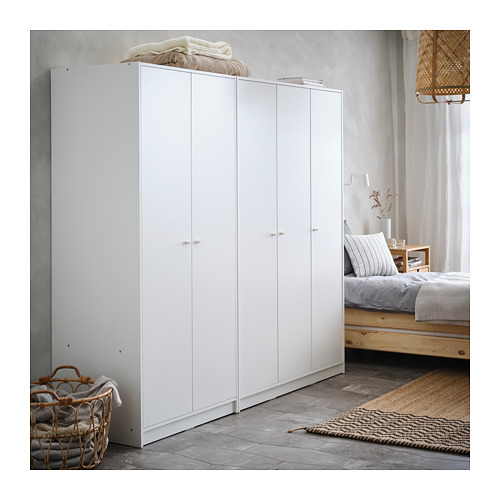 KLEPPSTAD - 雙門衣櫃/衣櫥, 白色 | IKEA 線上購物 - PH165843_S4