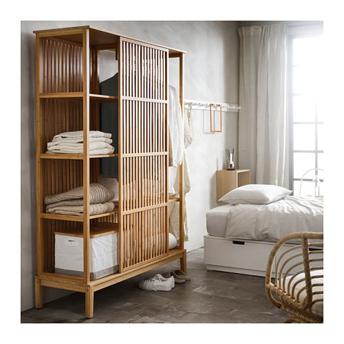 NORDKISA open wardrobe with sliding door