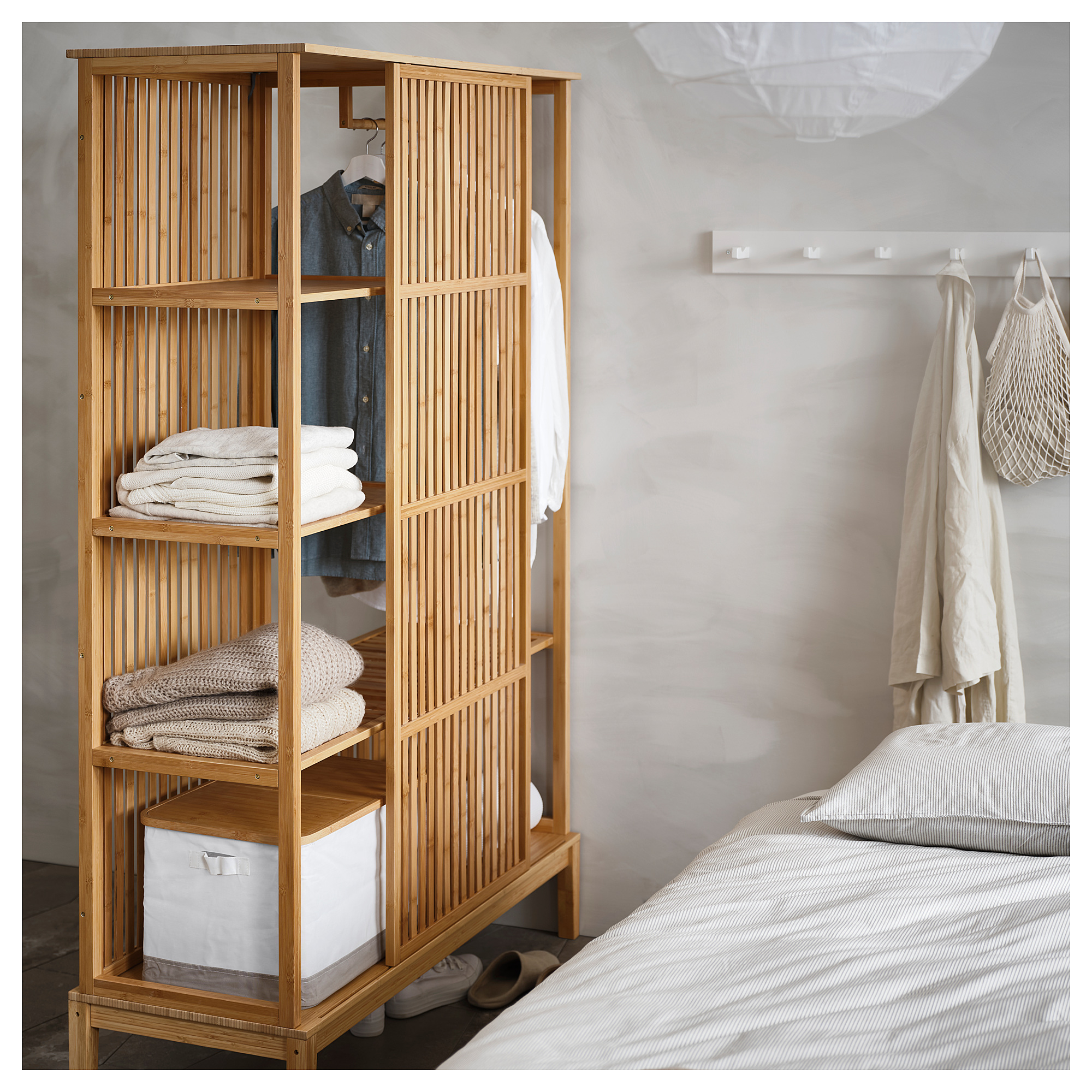 NORDKISA open wardrobe with sliding door