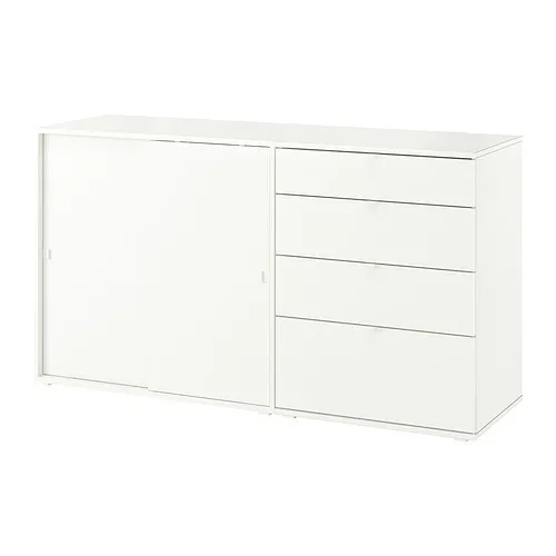 VIHALS - 收納組合, 白色, 165x47x90 公分 | IKEA 線上購物 - PE871503_S4