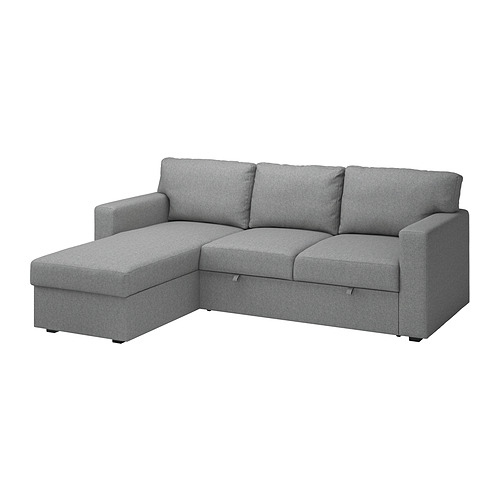 BÅRSLÖV 3-seat sofa-bed with chaise longue