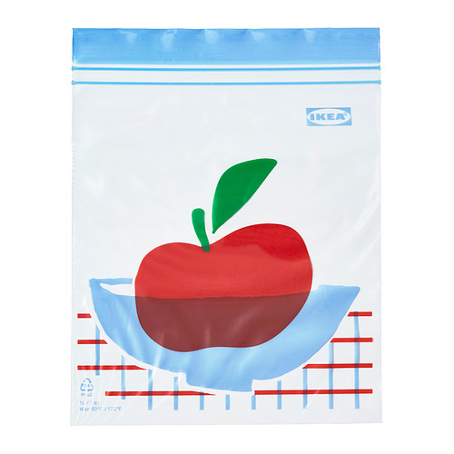 ISTAD - resealable bag, multicolour/patterned, 1.0 l | IKEA Taiwan Online - E1010692_S4
