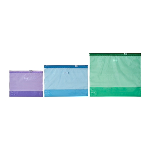 ISTAD - resealable bag, with slider/mixed colours, 1/2/4 l | IKEA Taiwan Online - E1010694_S4