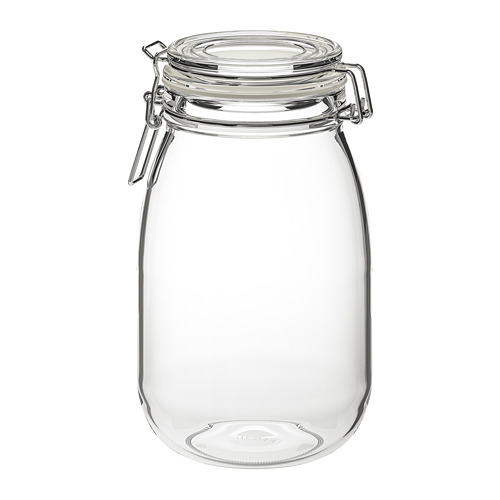 KORKEN - 附蓋萬用罐, 透明玻璃 | IKEA 線上購物 - PE729737_S4