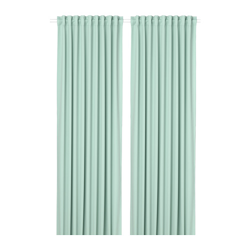 MAJGULL - 部分遮光窗簾 2件裝, 淺綠色 | IKEA 線上購物 - PE783710_S4