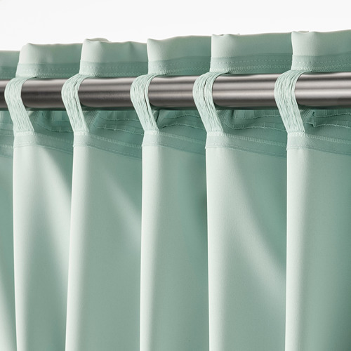 MAJGULL - 部分遮光窗簾 2件裝, 淺綠色 | IKEA 線上購物 - PE783712_S4