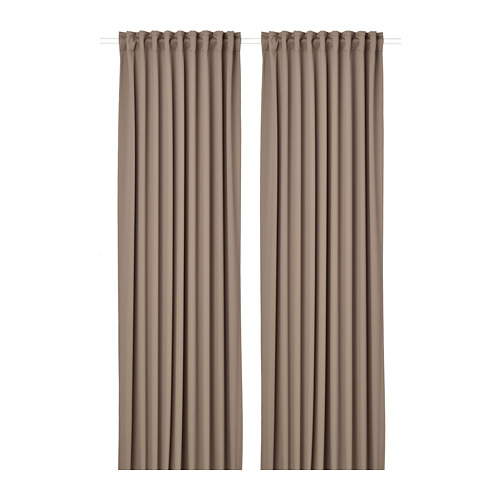 MAJGULL - 部分遮光窗簾 2件裝, 灰色/棕色 | IKEA 線上購物 - PE783714_S4