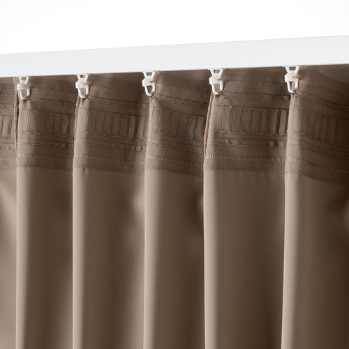 MAJGULL - 部分遮光窗簾 2件裝, 灰色/棕色 | IKEA 線上購物 - PE783715_S4