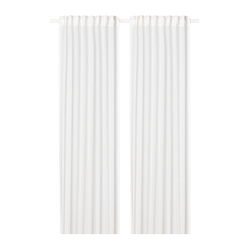 SILVERLÖNN - 紗簾 2件裝, 白色/含織帶, 145x250 公分 | IKEA 線上購物 - PE783726_S4