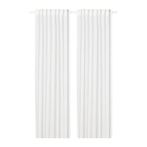 SILVERLÖNN - 紗簾 2件裝, 白色/含織帶, 145x250 公分 | IKEA 線上購物 - PE783726_S4