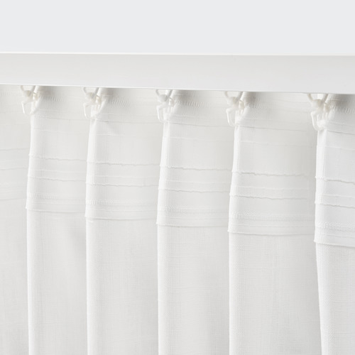 SILVERLÖNN - 紗簾 2件裝, 白色 | IKEA 線上購物 - PE783727_S4