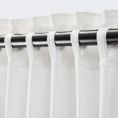 SILVERLÖNN - 紗簾 2件裝, 白色 | IKEA 線上購物 - PE783728_S4