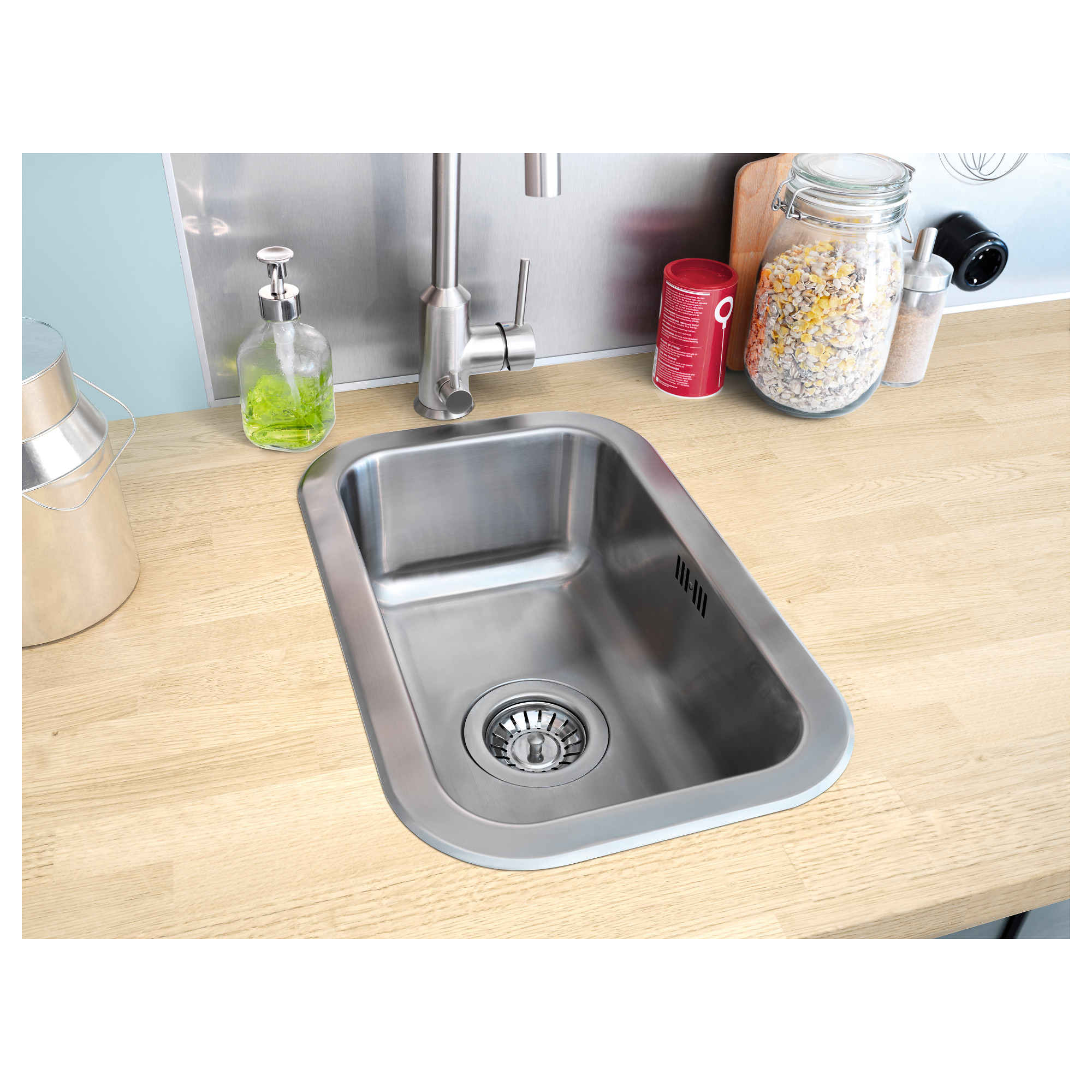 BOHOLMEN single-bowl inset sink