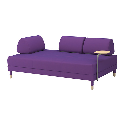 FLOTTEBO - sofa-bed with side table, Vissle purple | IKEA Taiwan Online - PE729790_S4