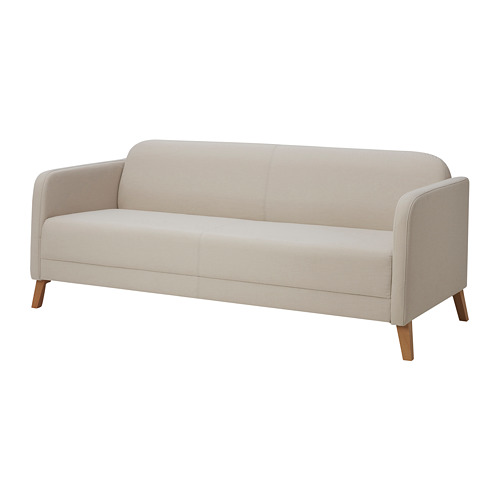 LINANÄS - 3-seat sofa, Vissle beige | IKEA Taiwan Online - PE829446_S4