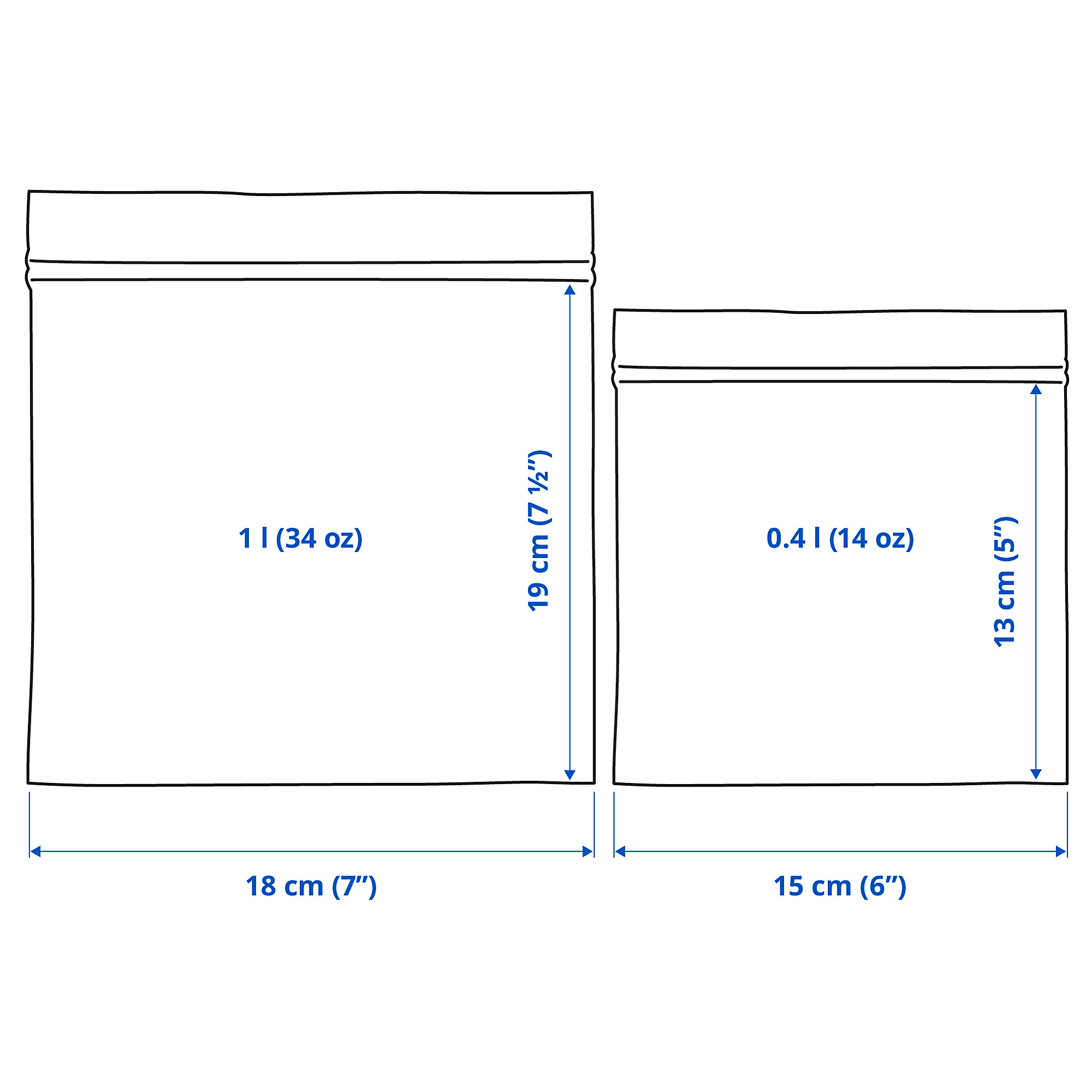 ISTAD resealable bag