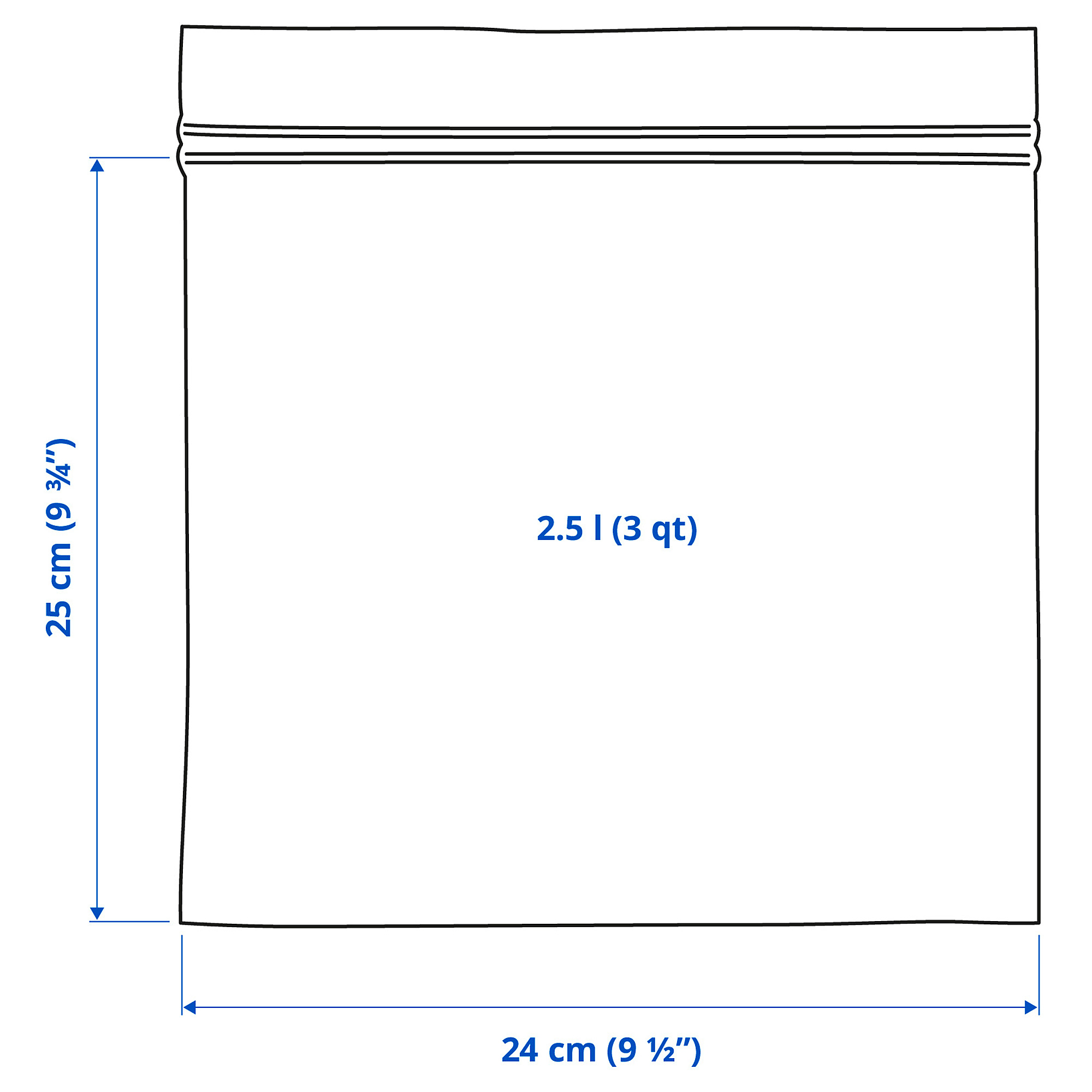 ISTAD resealable bag