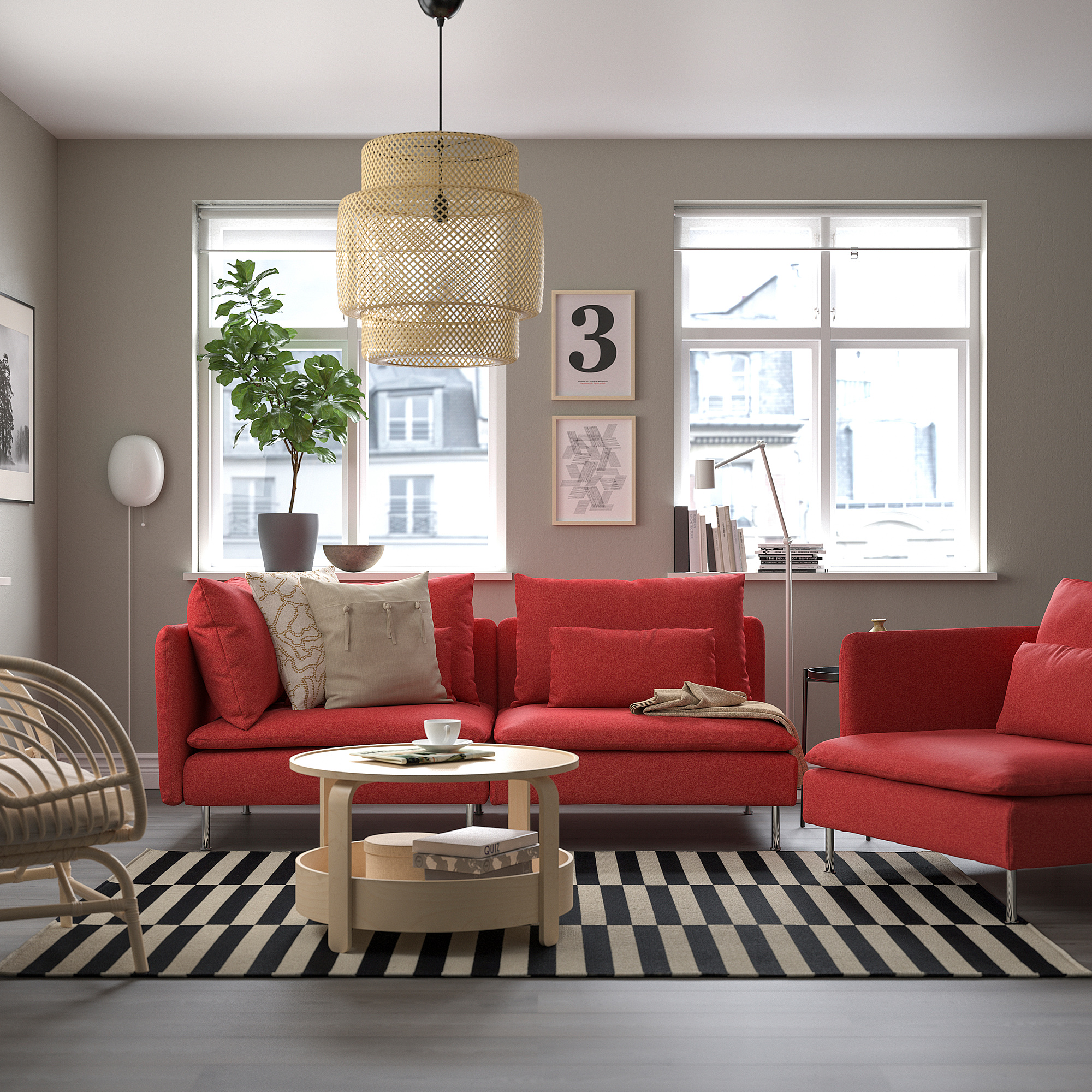 SÖDERHAMN 3-seat sofa