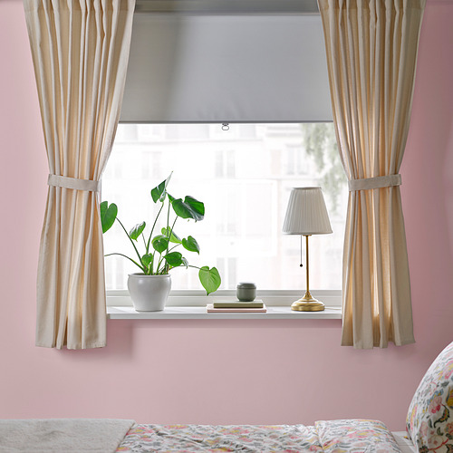 LENDA curtains with tie-backs, 1 pair