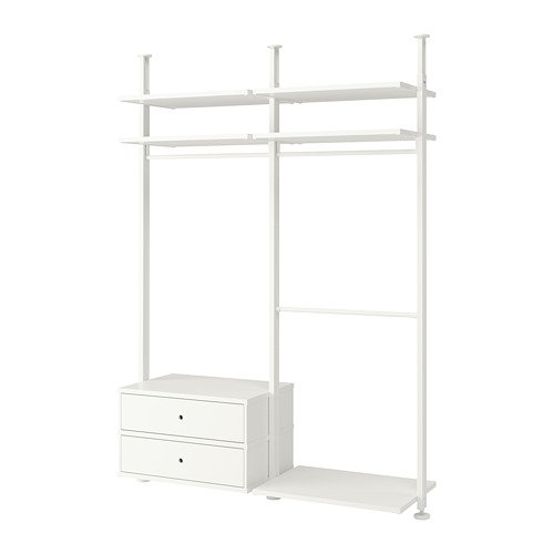 ELVARLI - wardrobe combination, white, 175x51x222-350 cm | IKEA Taiwan Online - PE729854_S4