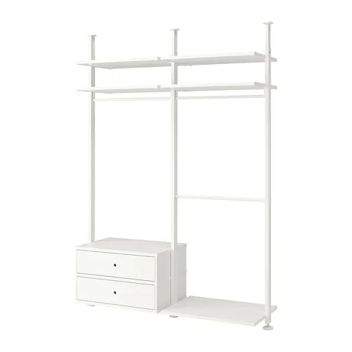 ELVARLI - 衣櫃/衣櫥組合, 白色, 175x51x222-350 公分 | IKEA 線上購物 - PE729854_S4
