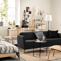 LINANÄS - 3-seat sofa, with chaise longue/Vissle dark grey | IKEA Taiwan Online - PE829460_S3
