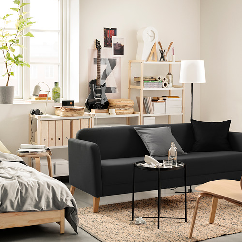 LINANÄS - 3-seat sofa, Vissle dark grey | IKEA Taiwan Online - PE829453_S4
