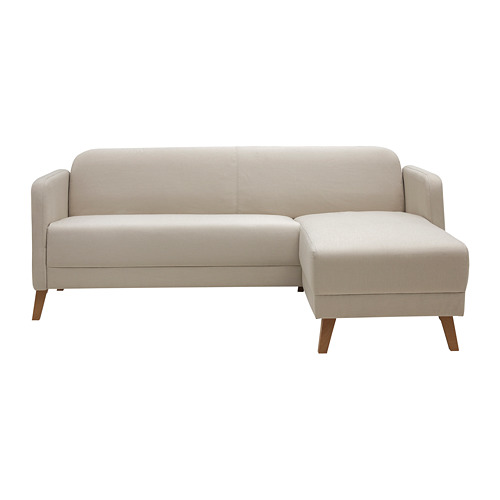 LINANÄS - 3-seat sofa, with chaise longue/Vissle beige | IKEA Taiwan Online - PE829456_S4