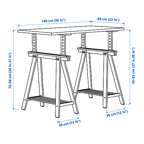 LAGKAPTEN/MITTBACK - desk | IKEA Taiwan Online - PE829484_S4