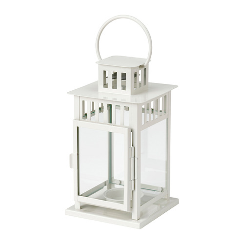 BORRBY - lantern for block candle, in/outdoor white, 28 cm | IKEA Taiwan Online - E1010758_S4