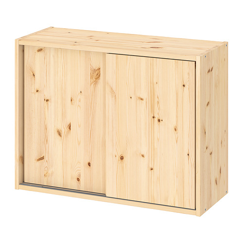 IVAR - 滑門收納櫃, 松木, 80x30x60 公分 | IKEA 線上購物 - PE829498_S4