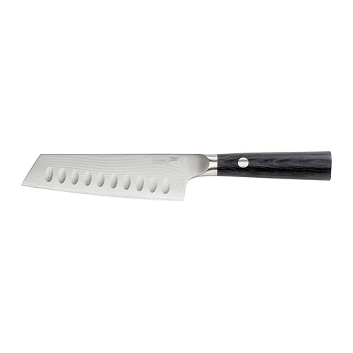 FJÄLLRÖDING - santoku knife, damascus steel/black, 16 cm | IKEA Taiwan Online - E1010817_S4
