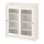 HAUGA - glass-door cabinet, white, 105x116 cm | IKEA Taiwan Online - PE783849_S1