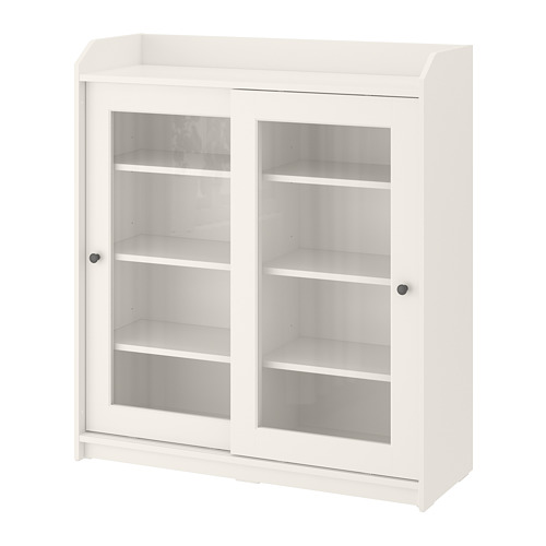 HAUGA - 玻璃門櫃, 白色 | IKEA 線上購物 - PE783849_S4