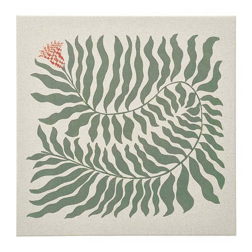 GRÖNMES - 無框畫，格子花，56x56 公分 | IKEA 線上購物 - E1010841_S4