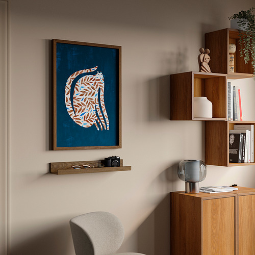 RÖDALM frame with poster