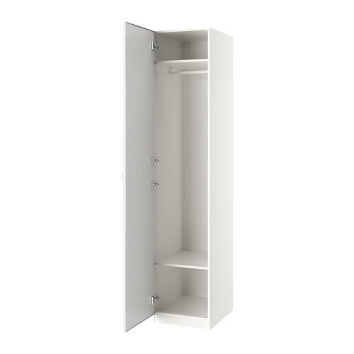 PAX/ÅHEIM - 衣櫃/衣櫥組合, 白色/鏡面, 50x60x236 公分 | IKEA 線上購物 - PE783900_S4