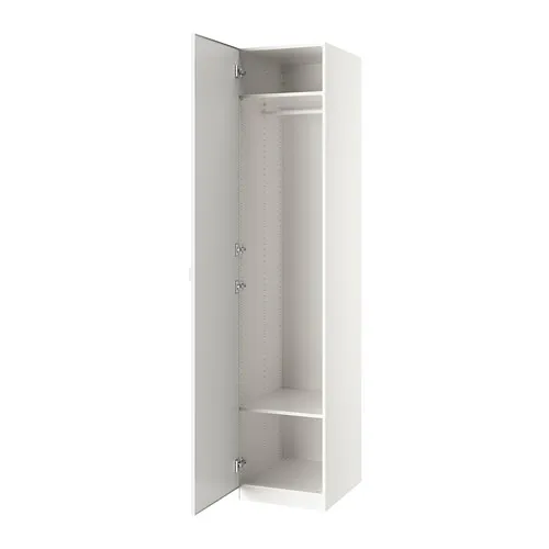 PAX/ÅHEIM - 衣櫃/衣櫥組合, 白色/鏡面, 50x60x236 公分 | IKEA 線上購物 - PE783900_S4