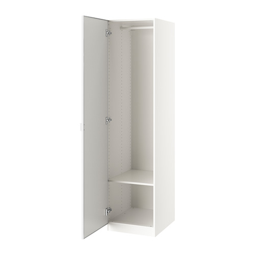 PAX/ÅHEIM - 衣櫃/衣櫥組合, 白色/鏡面, 50x60x201 公分 | IKEA 線上購物 - PE783899_S4