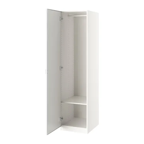 PAX/ÅHEIM - 衣櫃/衣櫥組合, 白色/鏡面, 50x60x201 公分 | IKEA 線上購物 - PE783899_S4