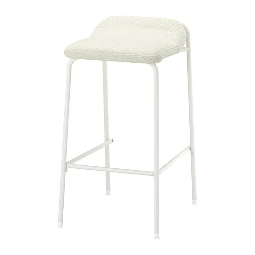 KESNACKEN - 吧台椅，櫃檯高度 白色/Axvall 淺乳白色，66 公分 | IKEA 線上購物 - E1010880_S4