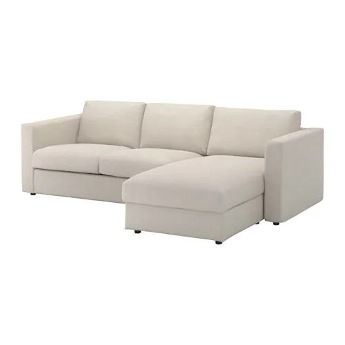 VIMLE - 三人座沙發, 含躺椅/Gunnared 米色 | IKEA 線上購物 - PE639436_S4