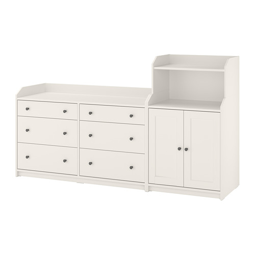 HAUGA - storage combination, white | IKEA Taiwan Online - PE783957_S4