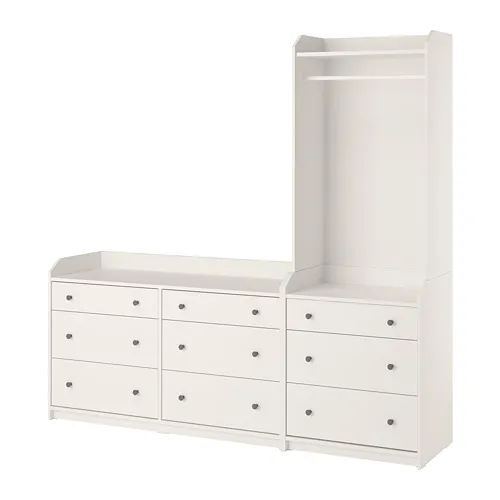 HAUGA - 收納組合, 白色, 208x199 公分 | IKEA 線上購物 - PE783955_S4