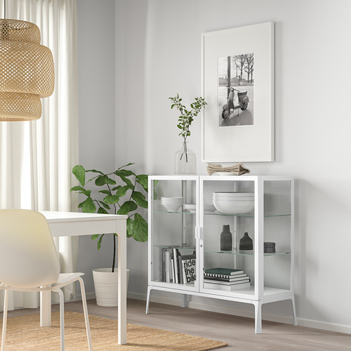 MILSBO - 玻璃門櫃, 白色 | IKEA 線上購物 - PE783962_S4