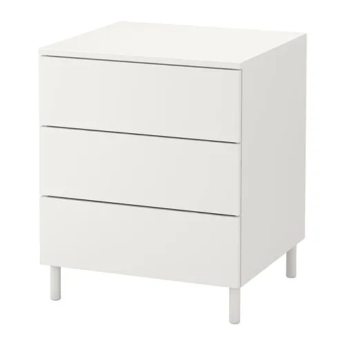 PLATSA - 抽屜櫃/3抽, 白色/Fonnes 白色, 60x57x73 公分 | IKEA 線上購物 - PE686920_S4
